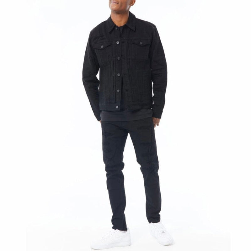 Jordan Craig Tribeca Twill Trucker Jacket (Black) JJ950R