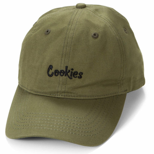 Cookies Original Mint Cotton Canvas Embroidered Dad Cap (Olive/Black)