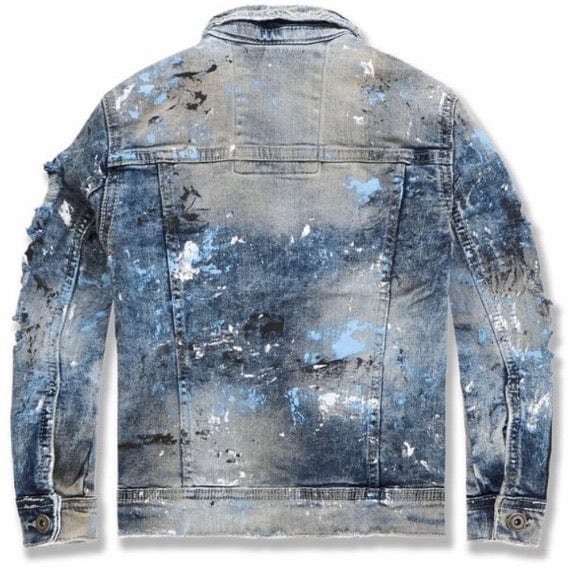 Junior Jordan Craig Sparta Striped Denim Jacket (University Blue) 91526B
