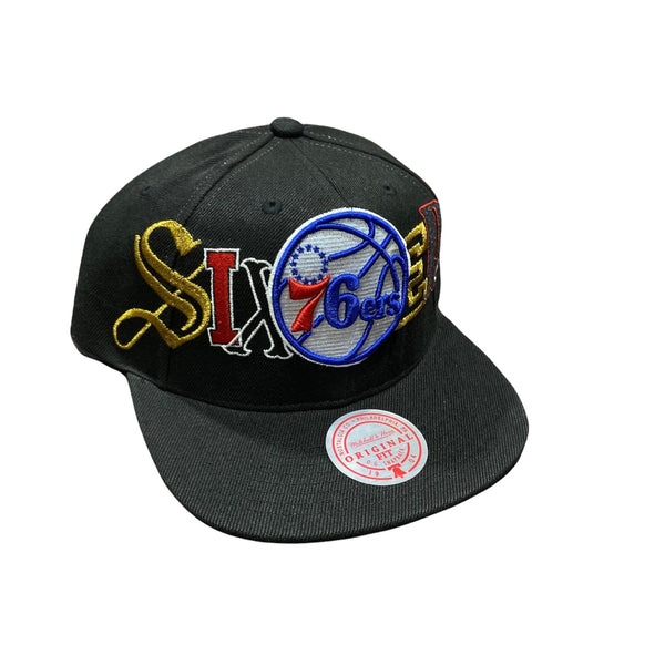 Mitchell & Ness Nba Philadelphia 76ers Hype Type Snapback (Black)