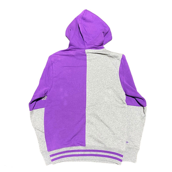 Mitchell & Ness Toronto Raptors Split Color Hoodie (Purple/Grey)