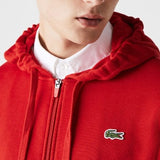 Lacoste Full Zip Hoodie (Red)