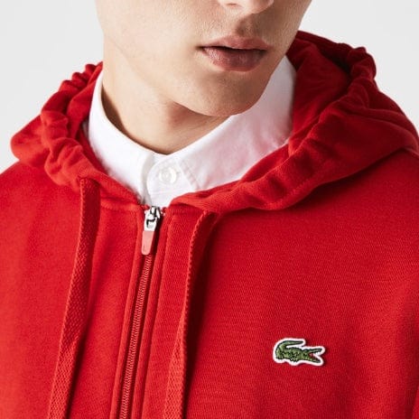 Lacoste Full Zip Hoodie (Red)