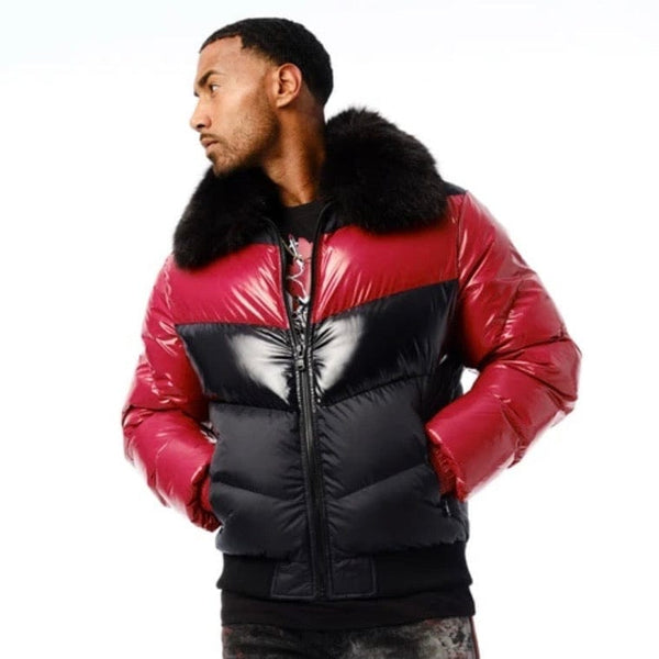 Jordan Craig Sugar Hill Nylon Puffer Jacket (Crimson) 91548