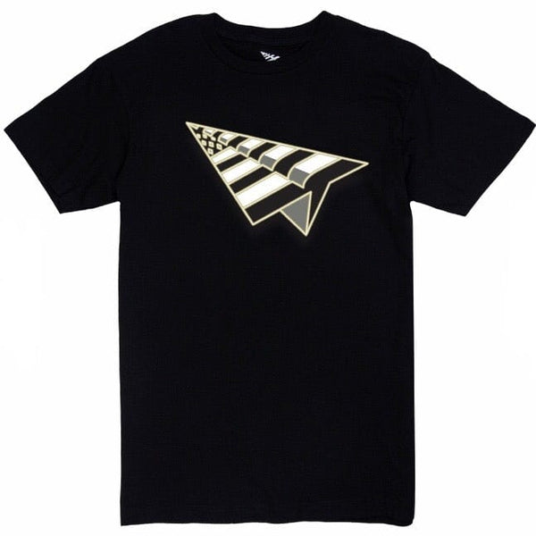 Paper Planes Flag Tee (Black/Gold) 100930