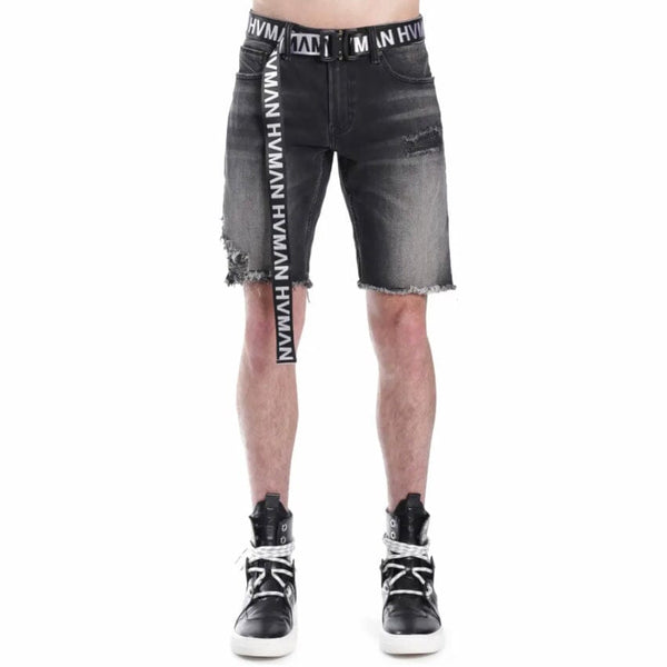 Hvman Mero Slim Short W/ Black Belt (Shale) 322A5-MS28B