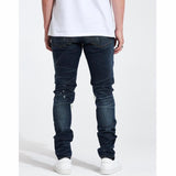 Embellish Slate Rip & Repair Denim (Medium Blue Wash) EMBHOL21-2-14