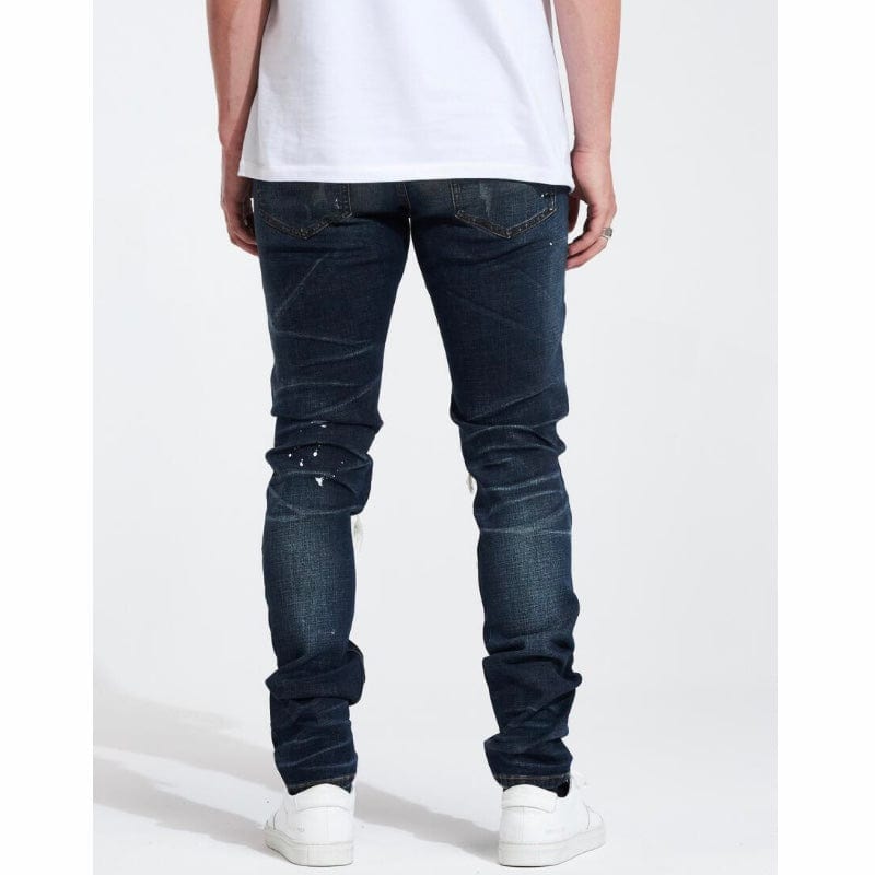 Embellish Slate Rip & Repair Denim (Medium Blue Wash) EMBHOL21-2-14