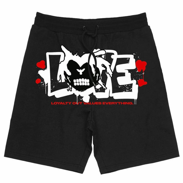 L.o.v.e Love Head Shorts (Black)