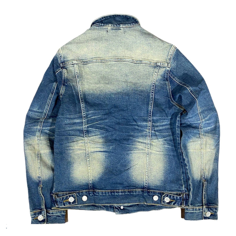 Embellish Bower Denim Jacket (Indigo Cheetah) EMBFALL120-204