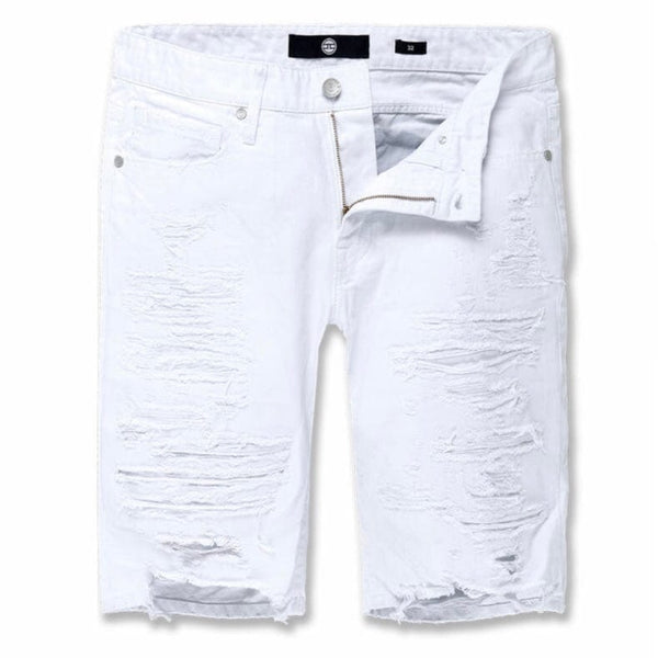 Jordan Craig Ironbound Twill Shorts (White) J3186SA