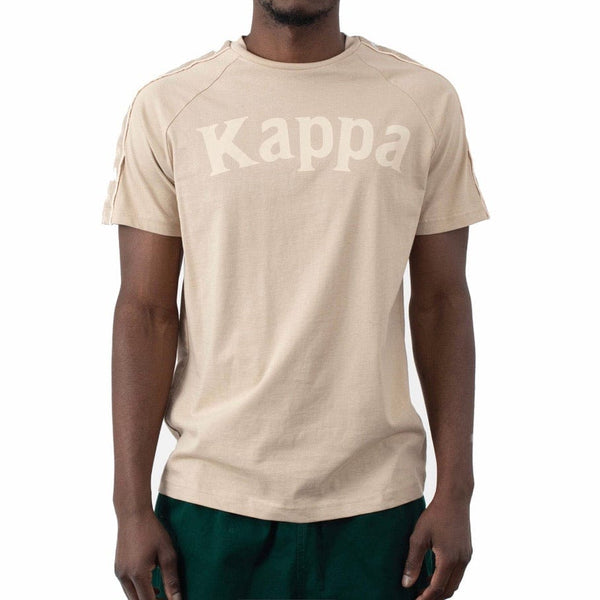 Kappa 222 Banda Deto T Shirt (Beige Sand/White)