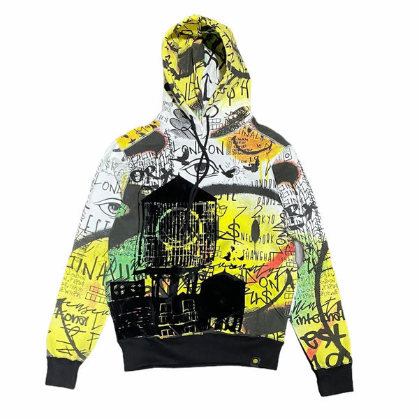 Industrial Indigo Industrial X Smiley Hoodie (White) ISM-PO-001