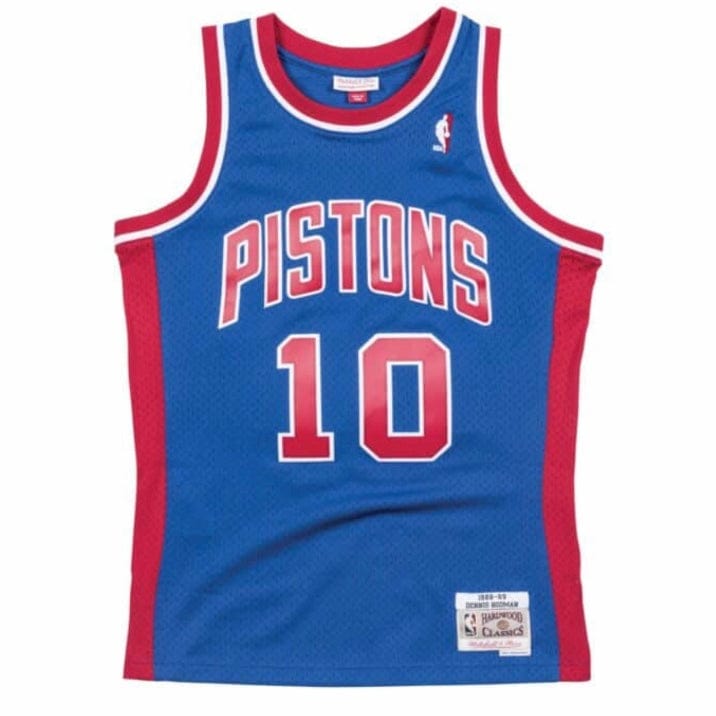 Mitchell & Ness Detroit Pistons Road Dennis Rodman Swingman Jersey (Royal)