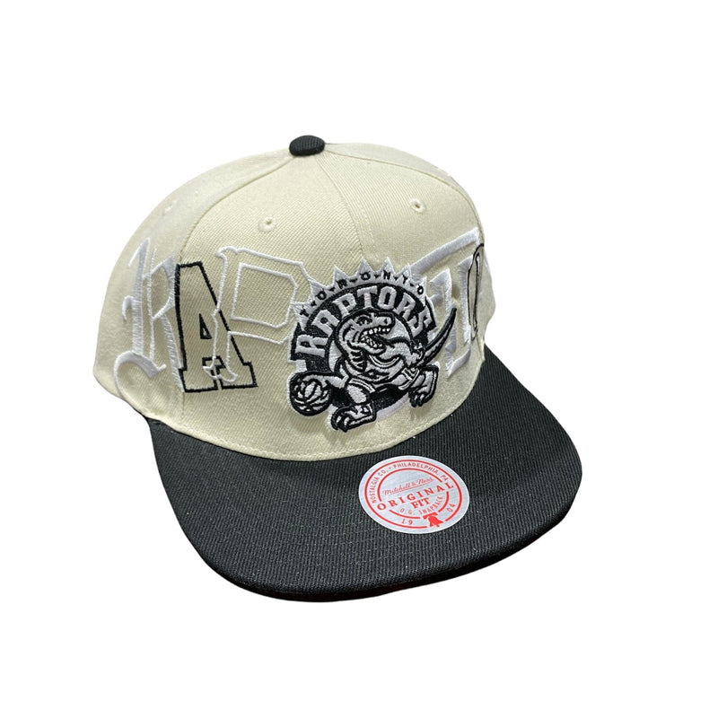 Mitchell & Ness Nba Toronto Raptors Hype Type Snapback (Cream/Black)