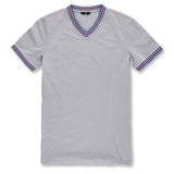 Jordan Craig Delray Premium V Neck T Shirt (Lt Grey) - 8989V