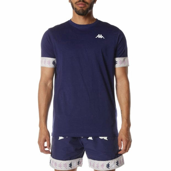 Kappa 222 Banda Niji T Shirt (Navy) 34198EW