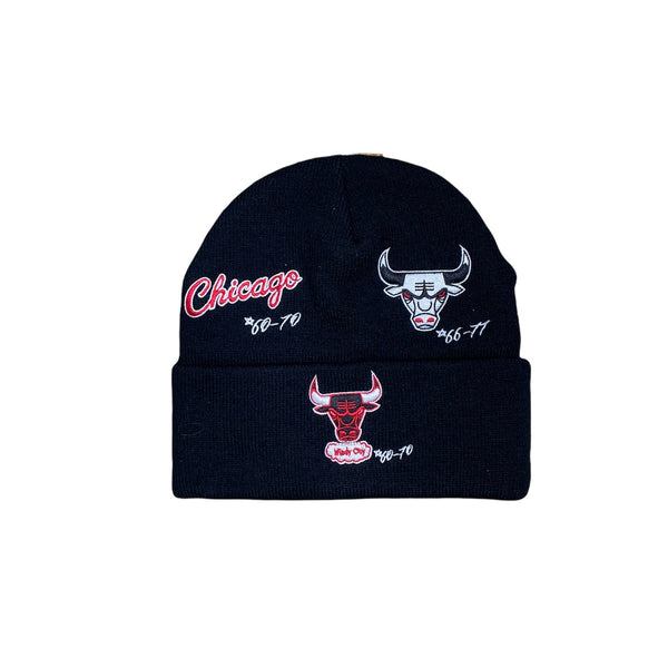 Mitchell & Ness Nba Timeline Knit Beanie Hwc Chicago Bulls (Black)