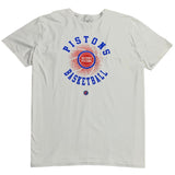 FISLL Piston's Basketball T-Shirt (White) - NBA1244WHT