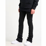 Pheelings Now Or Never Flare Stack Denim Jean (Jet Black)