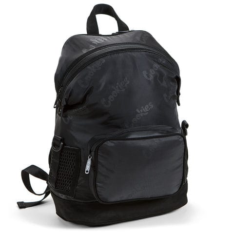 Cookies Luxe Satin Backpack Repeated Logo (Black)