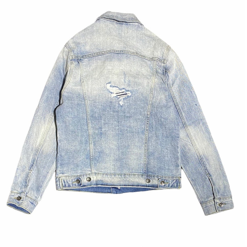 Crysp Bering Denim Jacket (Light Blue Patchwork) CRYSPSP121-201