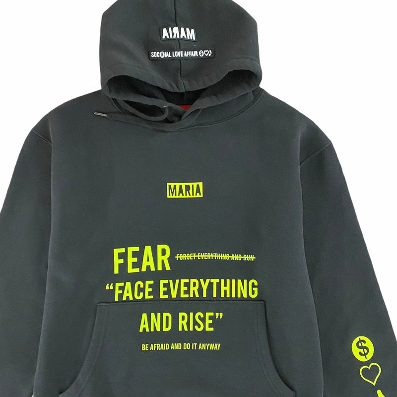 Maria Fear Hoodie (Black/Lime)