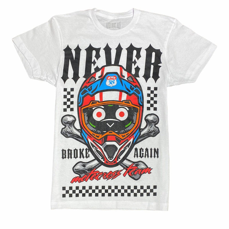 Never Broke Again Cross Bones T Shirt (White)