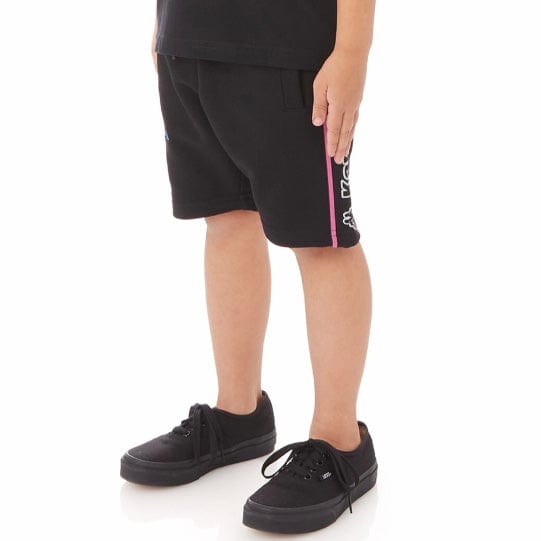 Kids Kappa Logo Tape Asved 2 Shorts (Black/Blue/White) 34152QW