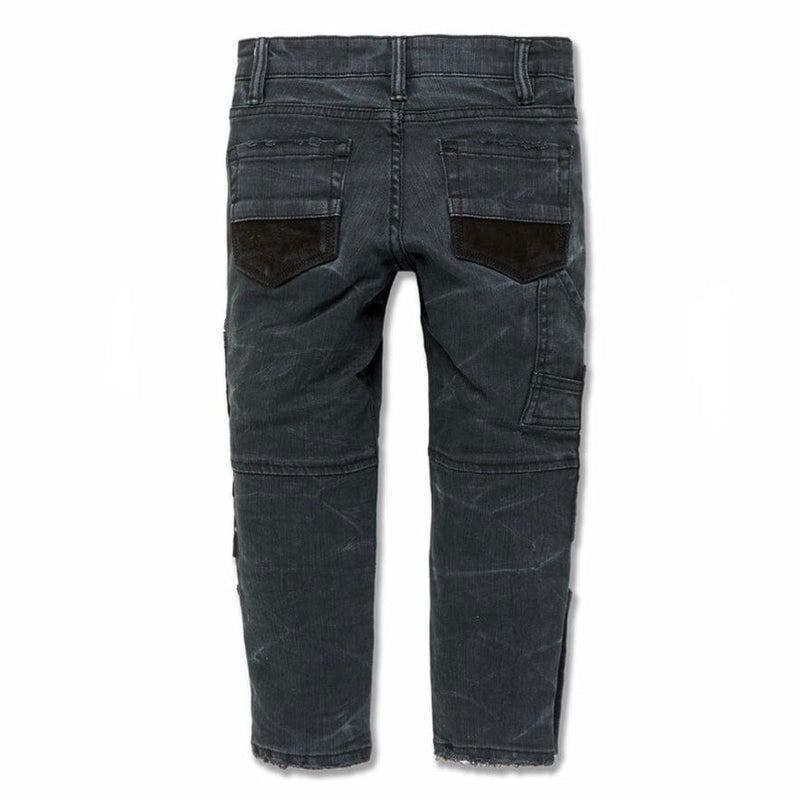 Kids Jordan Craig Patchwork Pants (Black Out) 5643MK