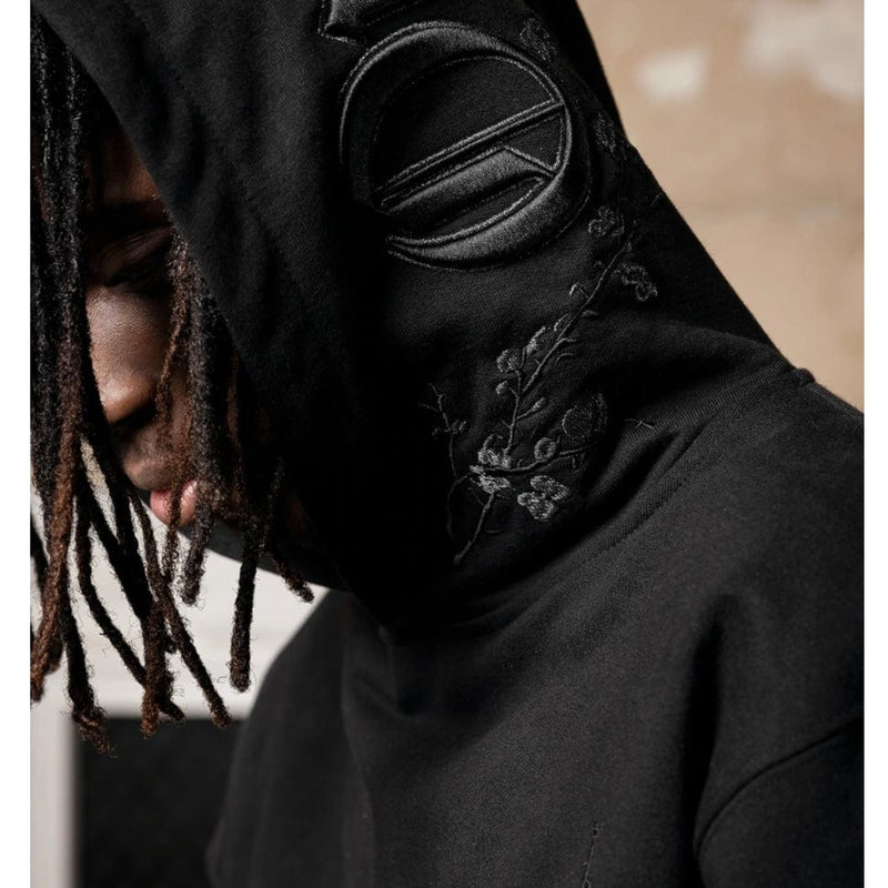 Only The Blind Blossom Statement Hoodie (Black)