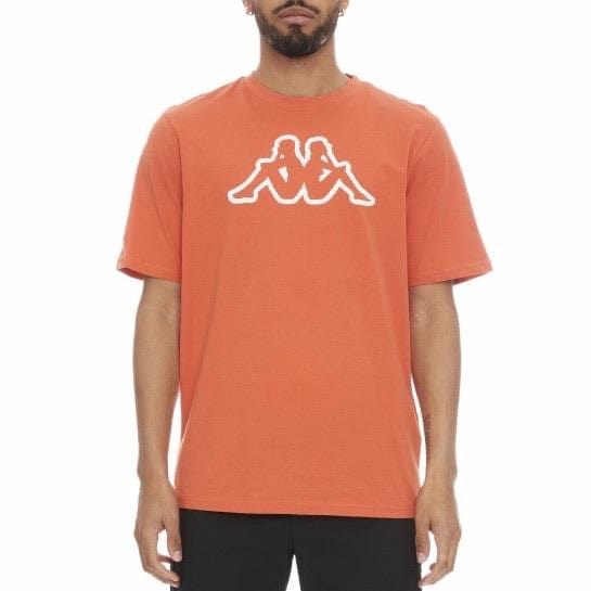 Kappa Logo Fleece Cromok T Shirt (Orange)