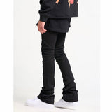 Pheelings Now Or Never Flare Stack Denim Jean (Jet Black)