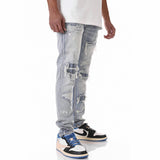 Kdnk Rip & Repair V3 Jeans (Medium Blue) KND4485