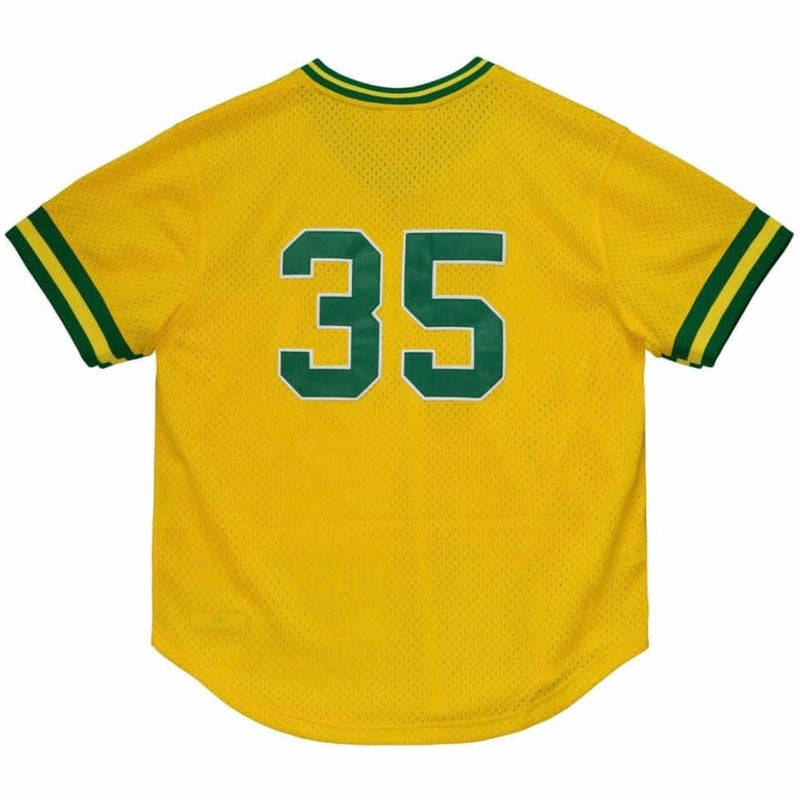 Mitchell & Ness Mlb Authentic Rickey Henderson Oakland Jersey (Yellow)