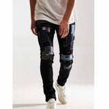 Embellish Silas Denim Jean (Black Patchwork) EMBF221-107