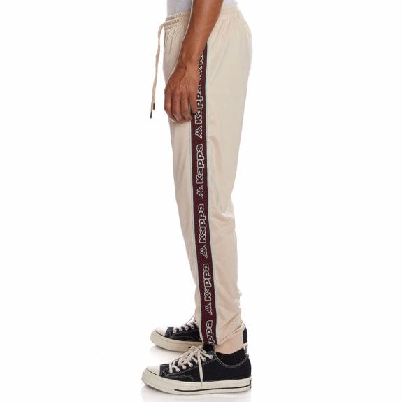 Kappa Logo Tape Alic 2 Trackpants (Beige/Bordeaux-Green/Coral) 311B6YW