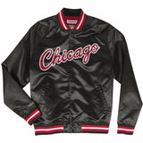 Mitchell & Ness Nba Chicago Bulls Lightweight Satin Jacket (Black)