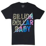 Billion Dollar Baby Lepard Tie Dye T Shirt (Black)