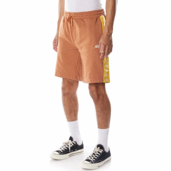 Kappa 222 Banda Marvz 2 Shorts (Brown/Yellow) 311BHPW