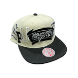 Mitchell & Ness Nba San Antonio Spurs Hype Type Snapback (Cream/Black)