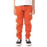 Kids Kappa 222 Banda Alanz 3 Sweatpants (Orange/White)