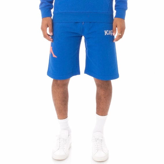 Kappa Authentic Sangone Shorts (Blue/Lime-Orange/Grey) 34157FW