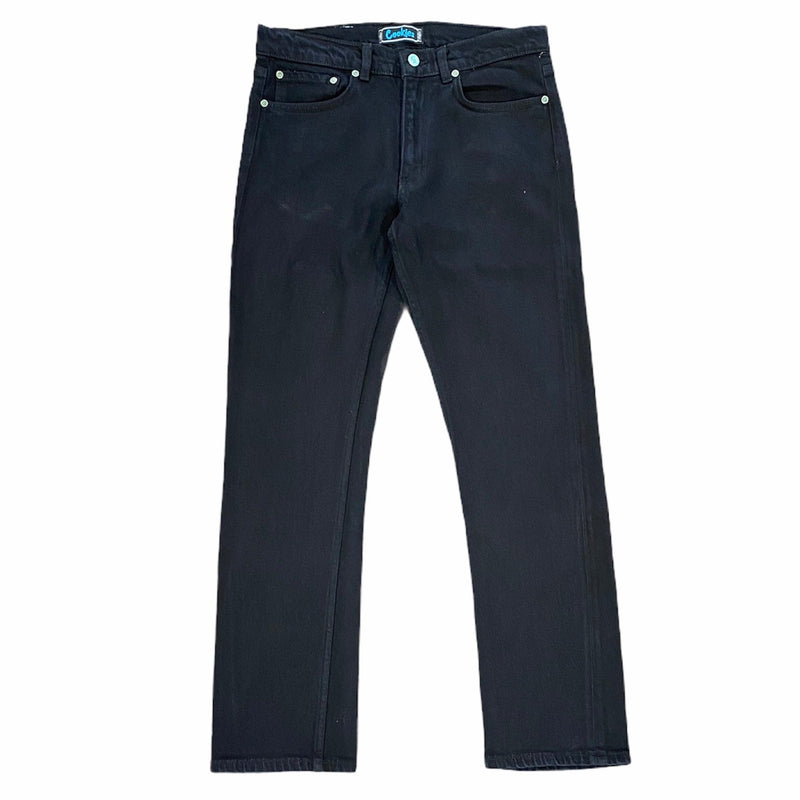 Cookies Relaxed Fit 5 Pocket Denim Jeans (Black) 1550B4862