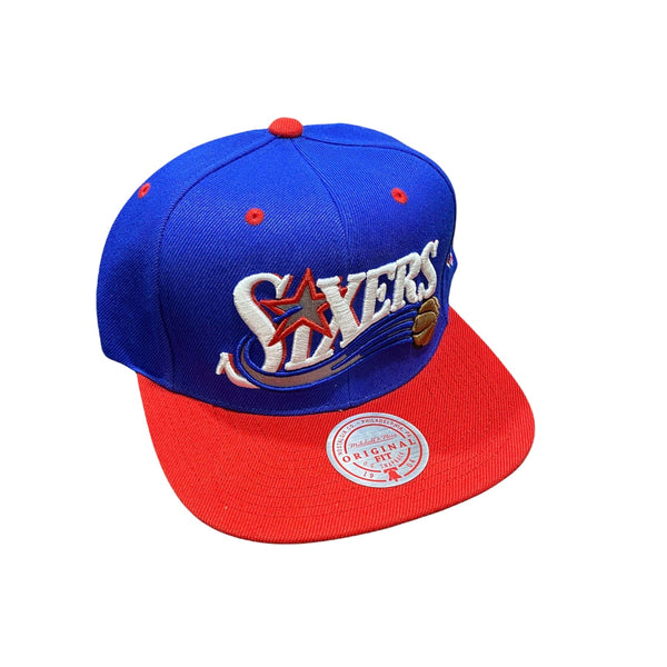 Mitchell & Ness Nba Hwc Philadelphia 76ers Lotto Pick Snapback (Royal/Red)