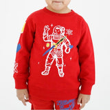 Kids Billionaire Boys Club BB level Up Crewneck (Goji Berry) 823-1304