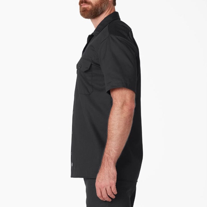 Dickies Short Sleeve Twill Work Shirt (Black) 1574BK