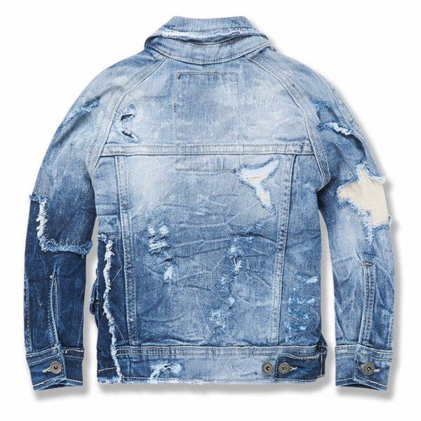 Boys Jordan Craig Ambition Denim Trucker Jacket (Aged Wash) 91559B