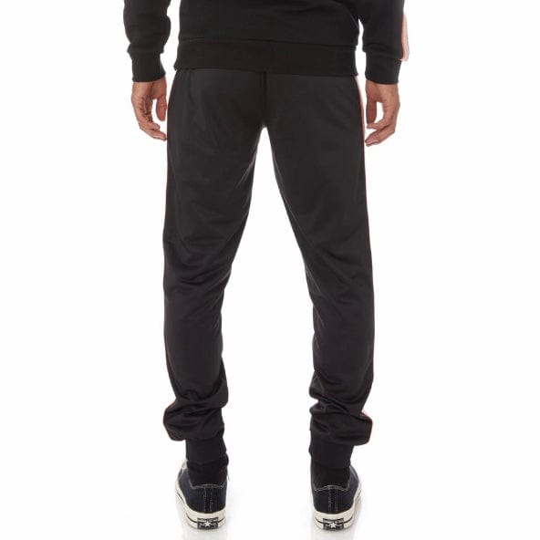 Kappa Logo Tape Alic 2 Trackpants (Black/Grey-Orange/Green) 311B6YW