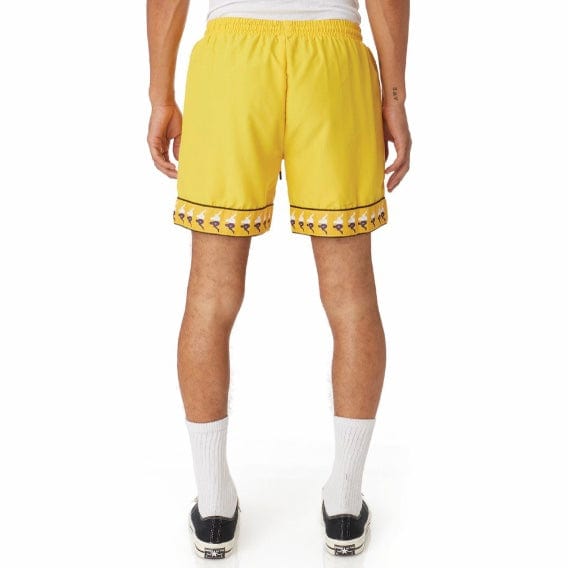 Kappa 222 Banda Calabash Swim Shorts (Yellow/Violet-White/Black) 38181HW